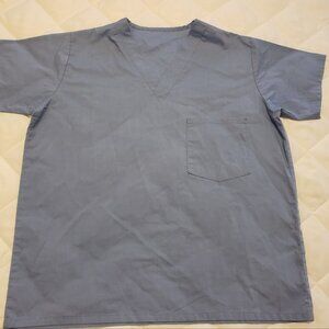 Unisex Scrub Top- Light Blue